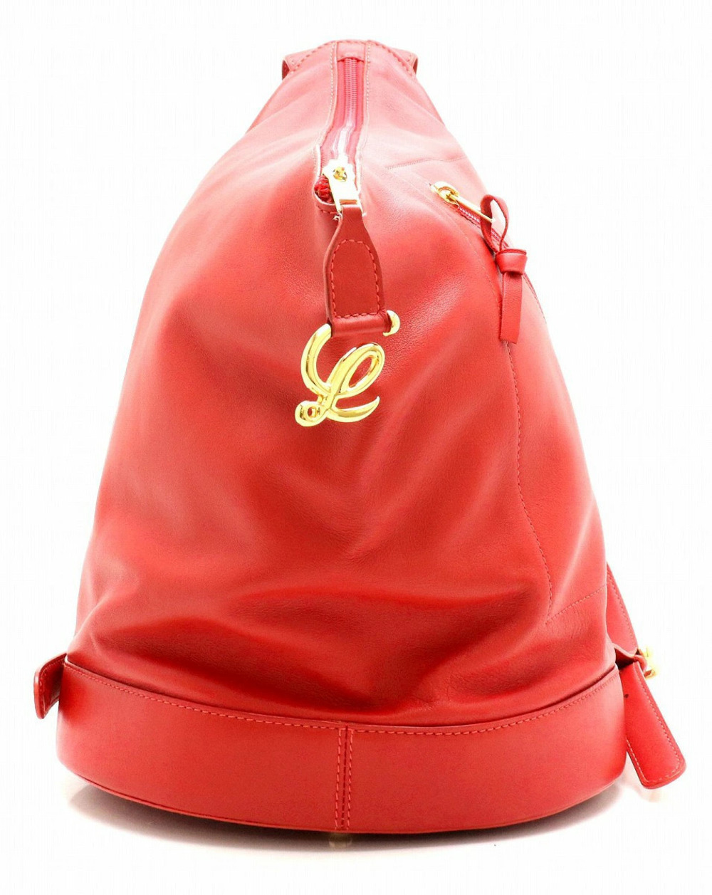 Loewe Anton Backpack Body Bag Shoulder Hobo Crossbody Pouch Clutch Leather Red